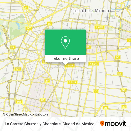 Mapa de La Carreta Churros y Chocolate