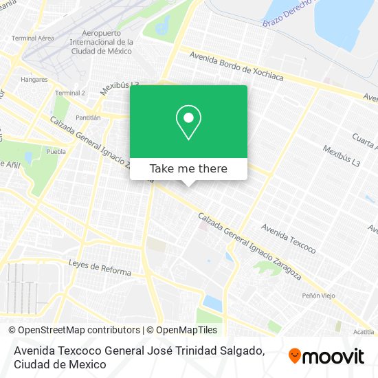 Mapa de Avenida Texcoco General José Trinidad Salgado