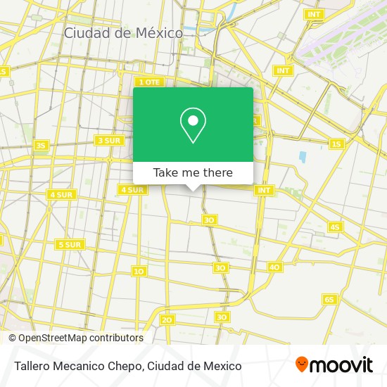 Tallero Mecanico Chepo map