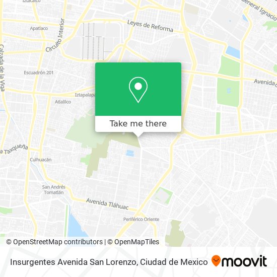 Insurgentes Avenida San Lorenzo map