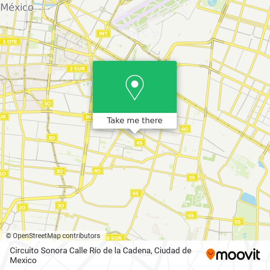 Circuito Sonora Calle Río de la Cadena map