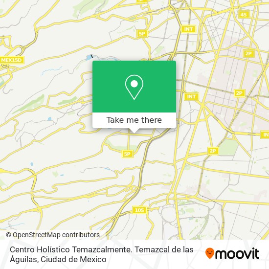 Centro Holístico Temazcalmente. Temazcal de las Águilas map