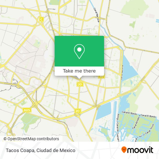 Tacos Coapa map