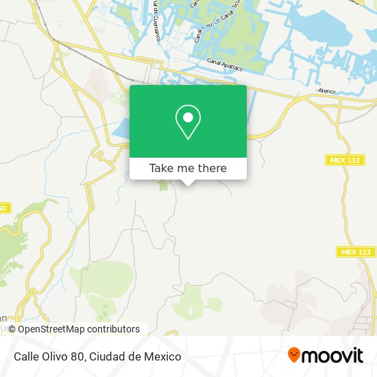 Mapa de Calle Olivo 80