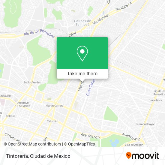 Mapa de Tintorería