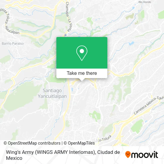 Mapa de Wing's Army (WINGS ARMY Interlomas)