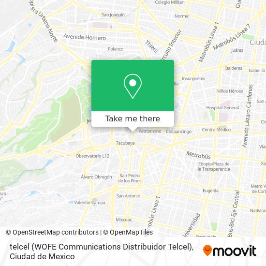 Mapa de telcel (WOFE Communications Distribuidor Telcel)