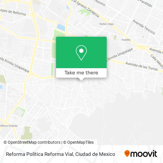 Reforma Política Reforma Vial map