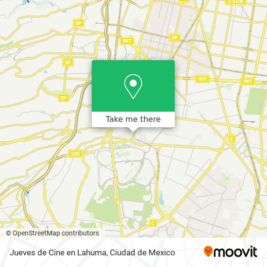 Mapa de Jueves de Cine en Lahuma