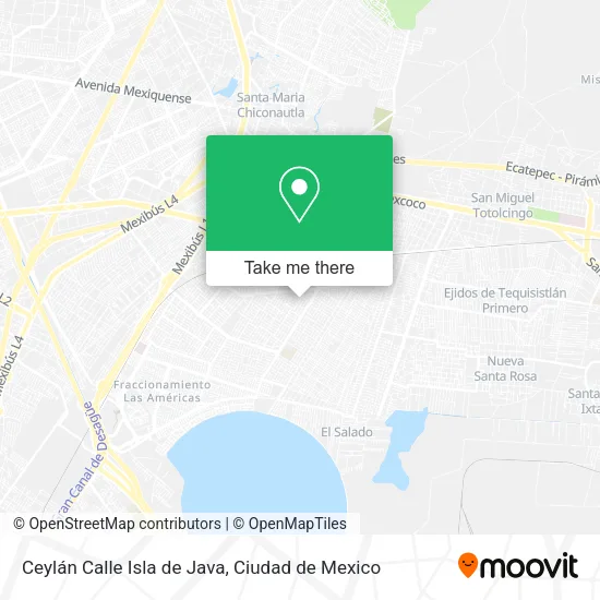 Mapa de Ceylán Calle Isla de Java