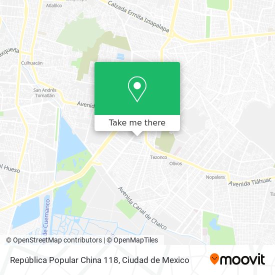 República Popular China 118 map