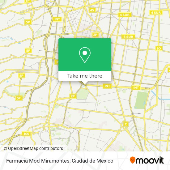 Farmacia Mod Miramontes map