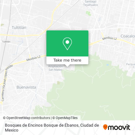 Bosques de Encinos Bosque de Ébanos map