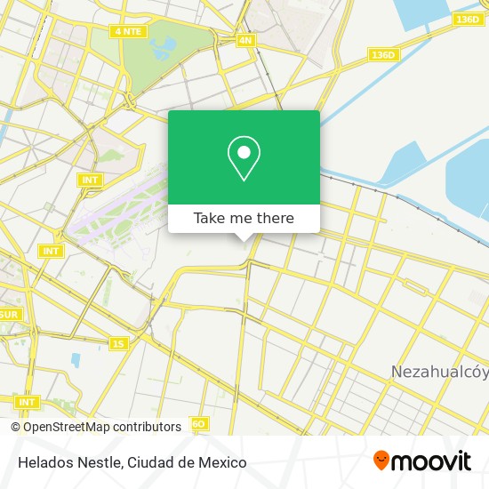 Helados Nestle map