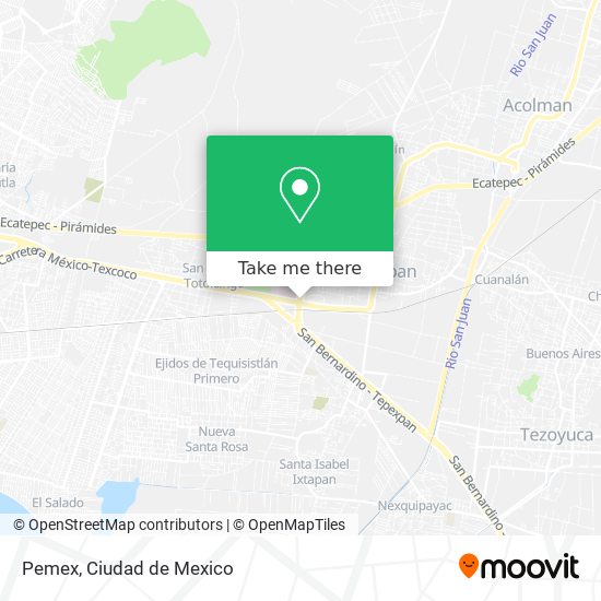 Mapa de Pemex