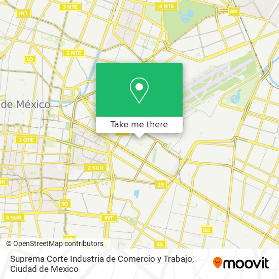 Suprema Corte Industria de Comercio y Trabajo map