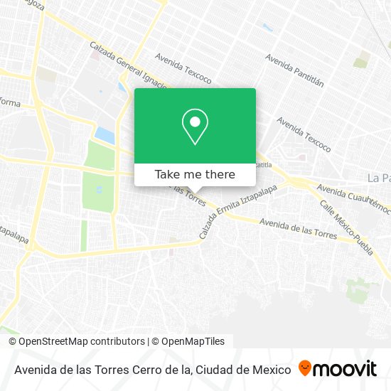 Avenida de las Torres Cerro de la map