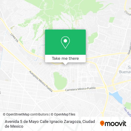 Avenida 5 de Mayo Calle Ignacio Zaragoza map
