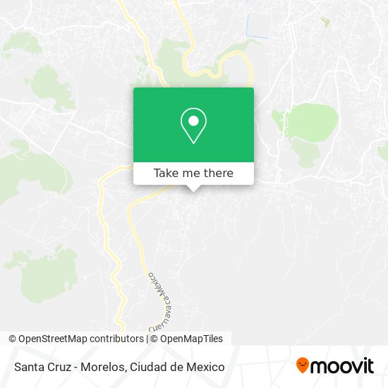 Santa Cruz - Morelos map