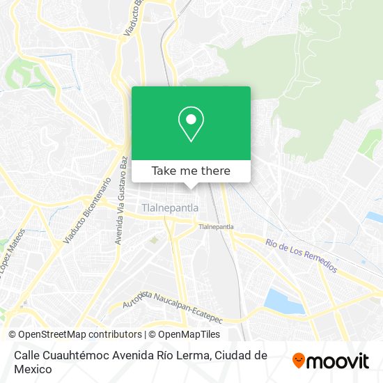 Calle Cuauhtémoc Avenida Río Lerma map