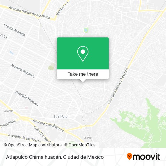 Atlapulco Chimalhuacán map