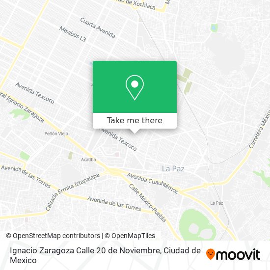 Ignacio Zaragoza Calle 20 de Noviembre map