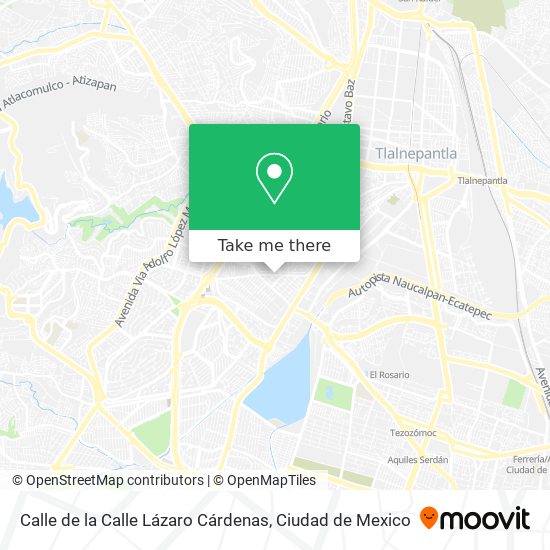 Calle de la Calle Lázaro Cárdenas map