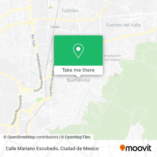 Mapa de Calle Mariano Escobedo