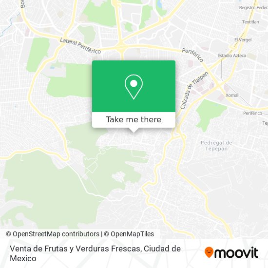 Venta de Frutas y Verduras Frescas map