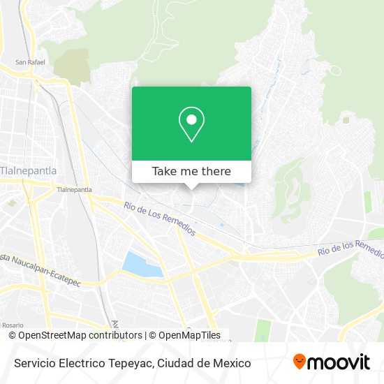 Servicio Electrico Tepeyac map
