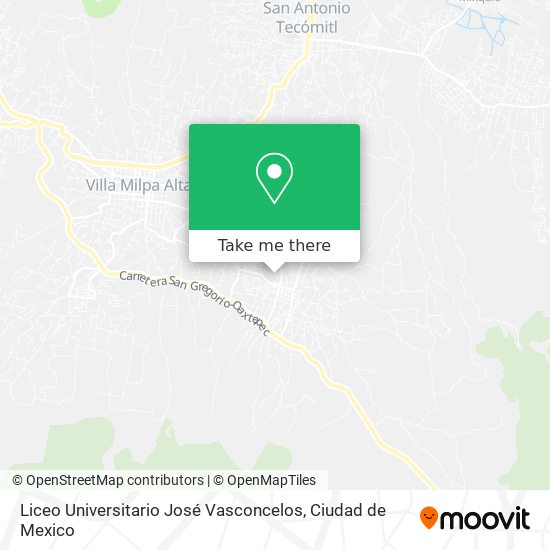 Liceo Universitario José Vasconcelos map