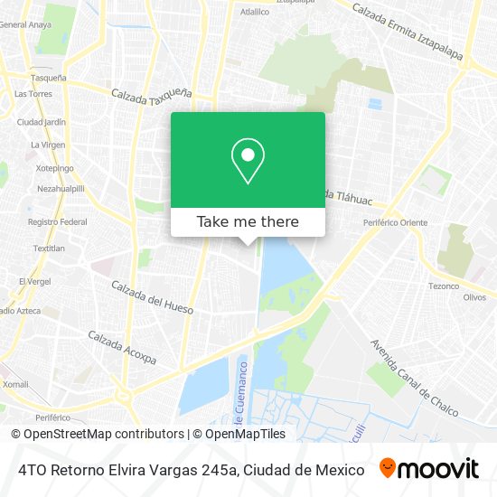 4TO Retorno Elvira Vargas 245a map