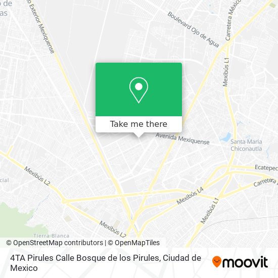 4TA Pirules Calle Bosque de los Pirules map