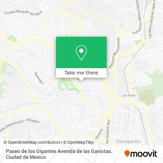 Paseo de los Gigantes Avenida de las Gaviotas map