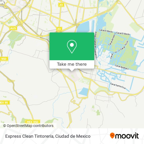 Express Clean Tintorería map
