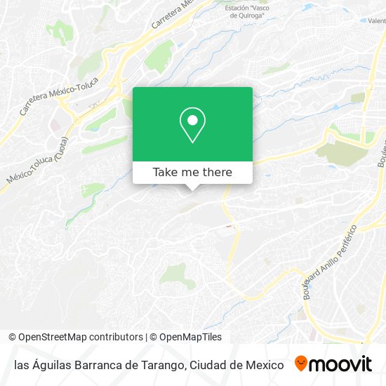 las Águilas Barranca de Tarango map