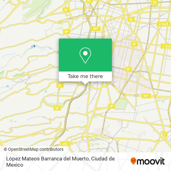 López Mateos Barranca del Muerto map