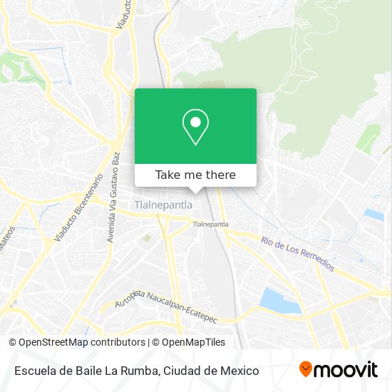 Mapa de Escuela de Baile La Rumba