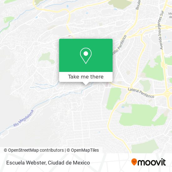 Escuela Webster map
