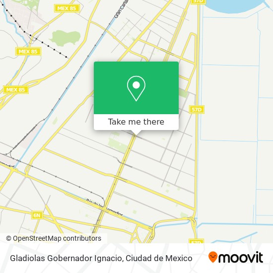Gladiolas Gobernador Ignacio map