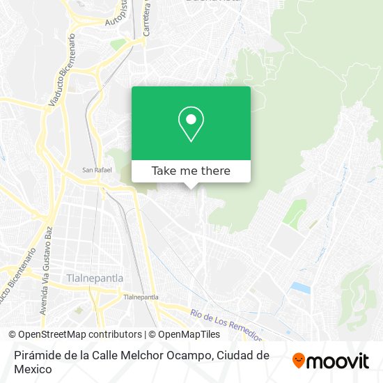 Pirámide de la Calle Melchor Ocampo map