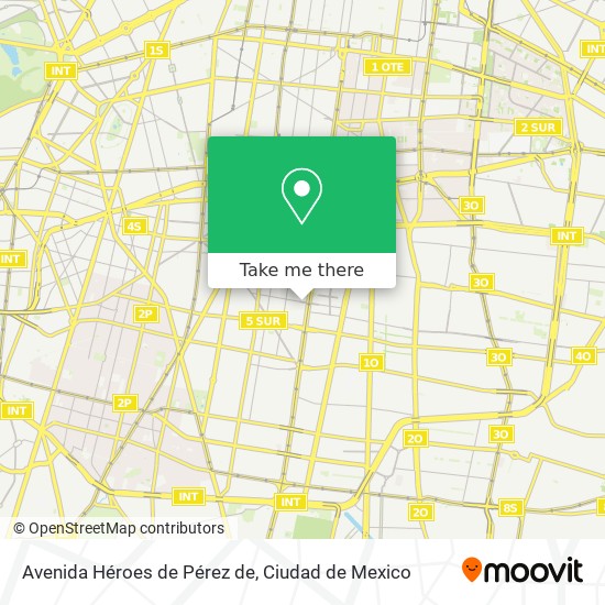 Avenida Héroes de Pérez de map