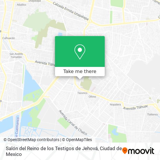 Salón del Reino de los Testigos de Jehová map