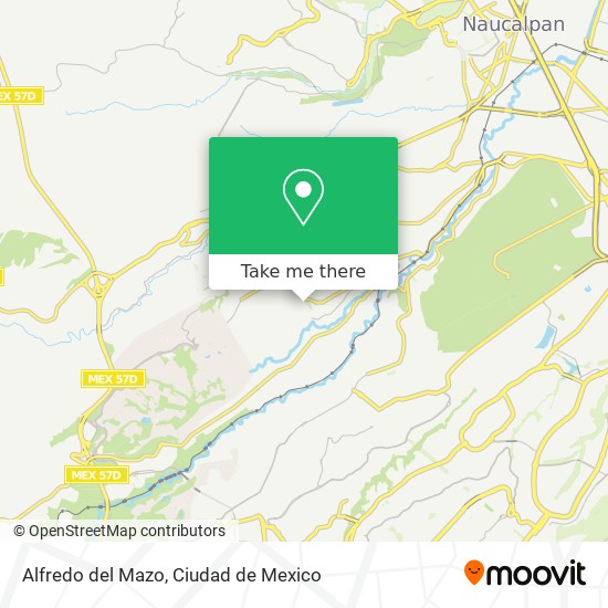 Mapa de Alfredo del Mazo