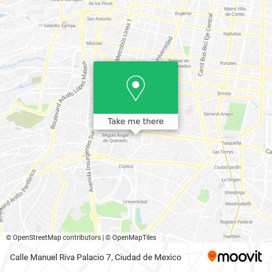 Calle Manuel Riva Palacio 7 map