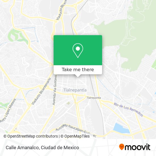 Calle Amanalco map