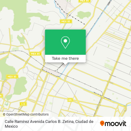 Calle Ramírez Avenida Carlos B. Zetina map