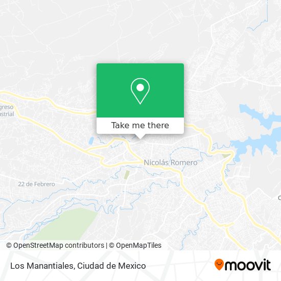 Los Manantiales map