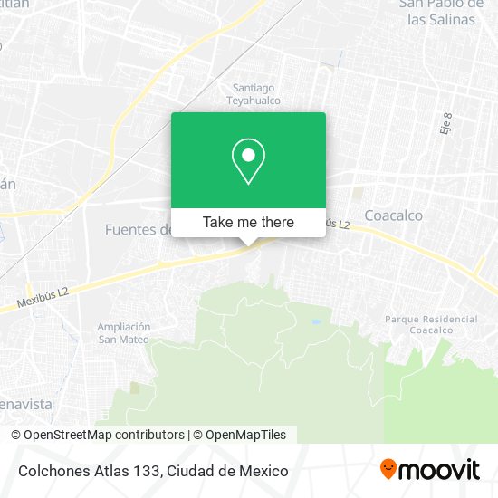 Mapa de Colchones Atlas 133