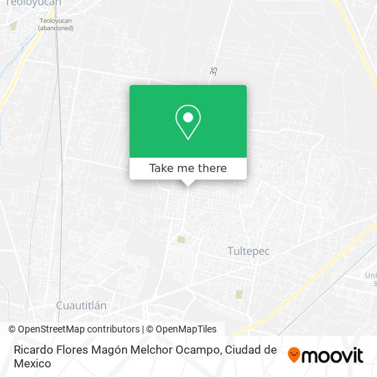 Mapa de Ricardo Flores Magón Melchor Ocampo